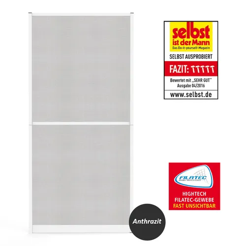 Hecht Alu Fliegengitter Türbausatz Slim+ 100x210cm