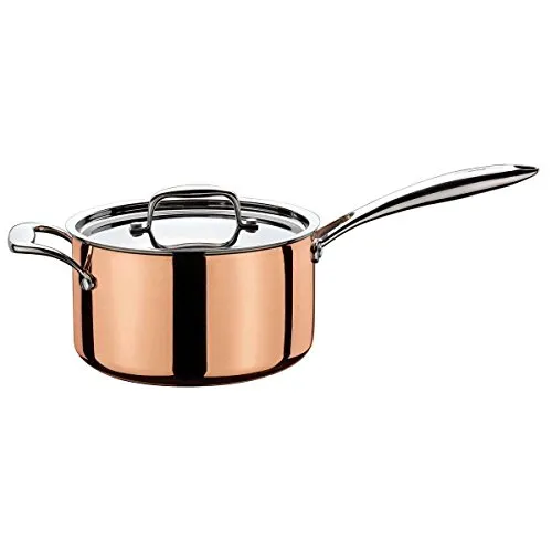 Spring Culinox Stielkasserolle 18 cm, Edelstahl in kupfer von Spring