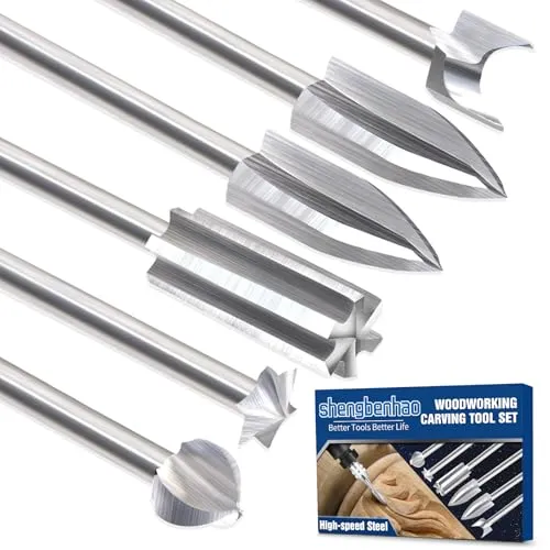 shengbenhao Holzschnitz-Bits für Dremel Drehwerkzeug