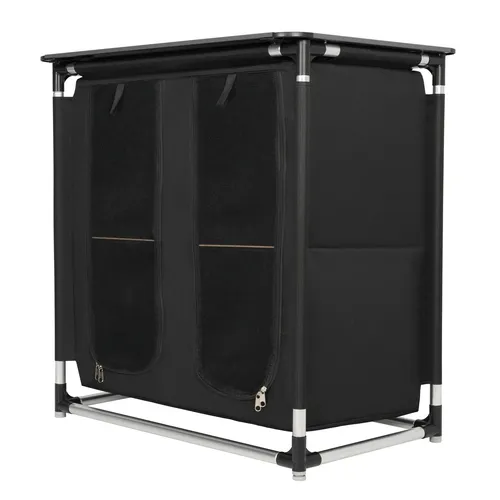 NILS CAMP Campingschrank NC3032 - Portemonnaies - Klappbarer Campingschrank mit viel Stauraum, ideal für Camping und Outdoor-Aktivitäten.