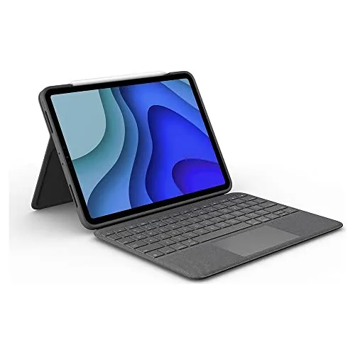 Logitech Folio Touch für iPad Pro 11 Zoll - Tablet-PC-Zubehör mit hochpräzisem Trackpad und vier Verwendungsmodi für optimales Tippen, Zeichnen und Anschauen. Robuster Schutz und automatische Hintergrundbeleuchtung der Tasten.