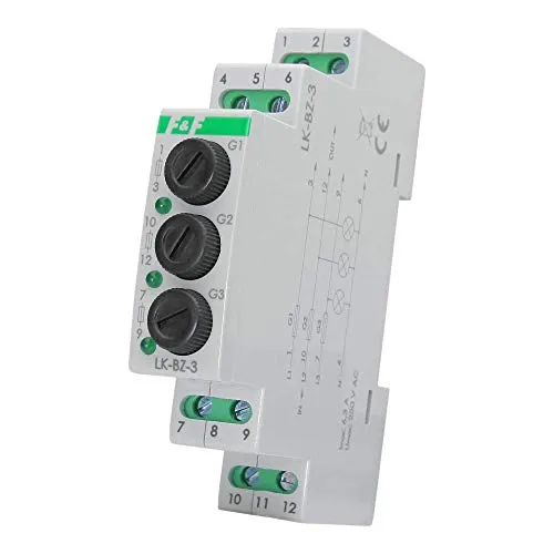 Dreiphasige Kontrollleuchte mit Sicherung (grün) LK-BZ-3G - Sonstige Messgeräte - Zuverlässige Leuchtmelder für die Überwachung von 3 Phasen, ideal für sichere elektrische Installationen.