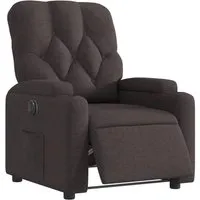 vidaXL Elektrischer Relaxsessel Dunkelbraun - Komfortabler Relaxsessel mit elektrischer Verstellung, perfekt zum Entspannen und Relaxen in Ihrem Wohnzimmer.