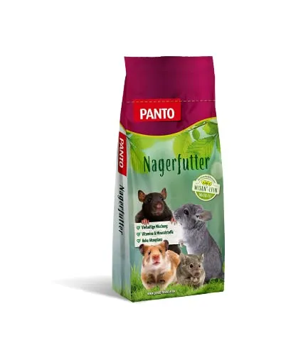 PANTO Nagerfutter Universal 25 kg – vollwertiges Nagerfutter in Pelletform, geeignet als Kaninchenfutter, Hasenfutter sowie für alle Nagerarten, ideal auch als Meerschweinchenfutter mit Vitamin C