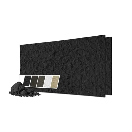 HEXIM Wandpaneele Steinoptik 2 Stück 120x60cm – Täuschend echte 3D Bruchstein-Optik für Ihr Zuhause - 2 robuste Wandpaneele in Steinoptik, ideal für Wohnzimmer und Büros. Ultraleicht und wasserabweisend, einfach zu verarbeiten – für ein stilvolles Design-Upgrade ohne Vorkenntnisse.