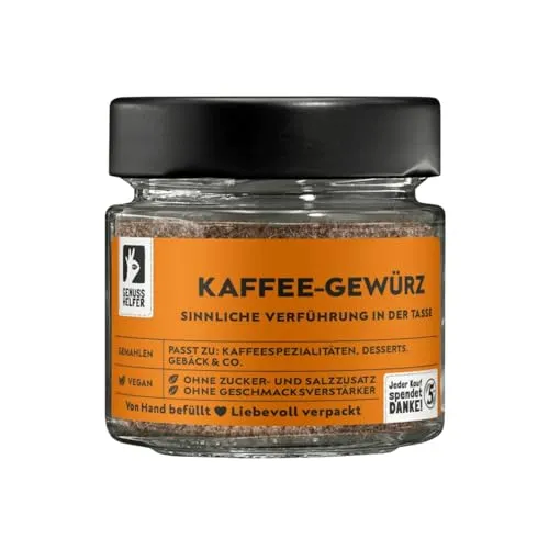 Bremer Gewürzhandel Kaffeegewürz, gemahlen, leckeres orientalisches Aroma, für intensiven Kaffee- und Kakaogeschmack, 40g im Glas