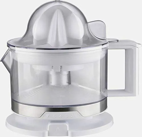 Silva-Homeline Zitruspresse ZB 3500 40W mit Standfuß Edelstahl, Weiß, 456004