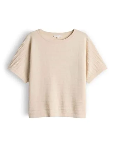 OPUS Damen Pullover | Strickshirt mit dekorativen Querstreifen Regular Fit Natural Glaze, Größe 40 - Der OPUS Damen Pullover vereint stilvollen Komfort mit zeitlosem Design. Ideal für jeden Anlass, sorgt der lockere Schnitt für eine bequeme Passform. Hergestellt aus hochwertigem Material für ein angenehmes Tragegefühl.