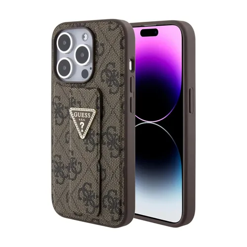 Guess TPU Hard Case für Apple iPhone 15 Pro Max 6.7 - Braun - Stylische Schutzhülle aus robustem TPU für das iPhone 15 Pro Max 6.7, schützt effektiv vor Kratzern und Stößen.