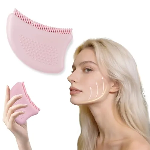 Gesichts- und Körper-Lymphdrainage-Massagegerät – Tragbare Lymphbürste zur Kieferkonturoptimierung, Müdigkeitsabbau und Trockenbürstenanwendung – Inklusive Reiseetui