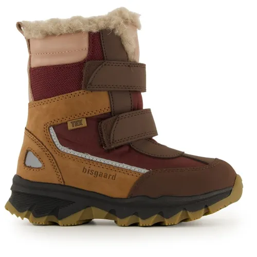 Bisgaard Jungen Unisex Eddie tex Fashion Boot, Bordeaux, 30 EU - Wanderschuhe für Kinder, warme und wasserdichte Winterstiefel mit temperaturregulierendem Wollfutter und verstellbaren Klettverschlüssen für optimalen Komfort.