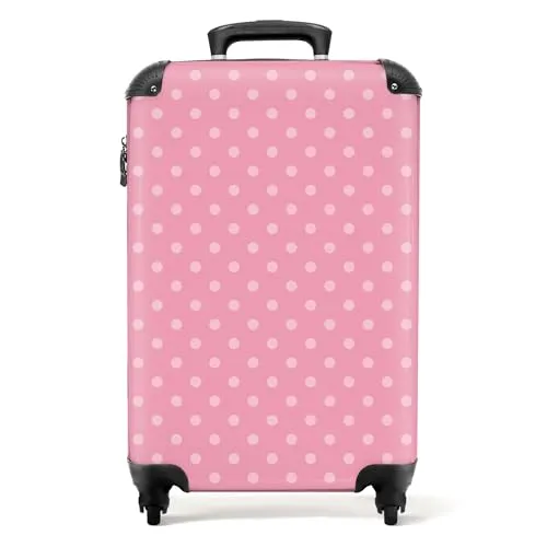 NoBoringSuitcases.com® Handgepäck - Rosa Hartschalenkoffer mit TSA Schloss - Handgepäck Koffer, ultraleicht mit nur 2,6 kg und 36 Litern Volumen, ideal für Kinder und Familien, ausgestattet mit TSA Schloss für Sicherheit auf Reisen.