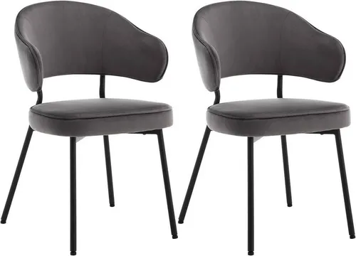 Küchen- und Esszimmerstühle Silber von WOLTU