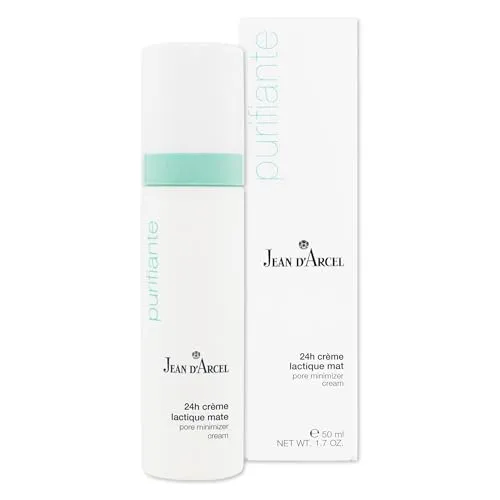 JEAN D'ARCEL PURIFIANTE 24h Creme Lactique Mate – Pore Minimizer für große Poren - Tagespflege für fettige und unreine Haut, mit Kürbiskern- und Rotklee-Extrakt für einen mattierenden Effekt und verbesserte Hautstruktur.