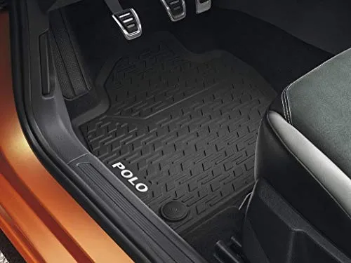 OEM VW Gummi Fußmatten schwarz für Polo 6 AW und Ibiza 5 von Volkswagen