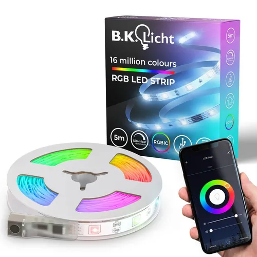 5m Magic RGB-LED Flexband Licht-Streifen USB WiFi Bluetooth mit APP Musiksensor