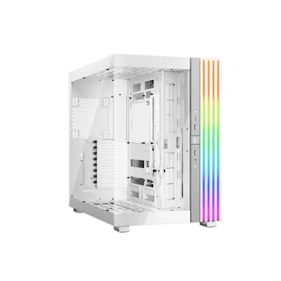 be quiet! LIGHT BASE 900 DX White - PC-Gehäuse mit umlaufendem ARGB LED Streifen, unterstützt 2x 420mm-Radiatoren und 12 Lüfter-Anschlüsse