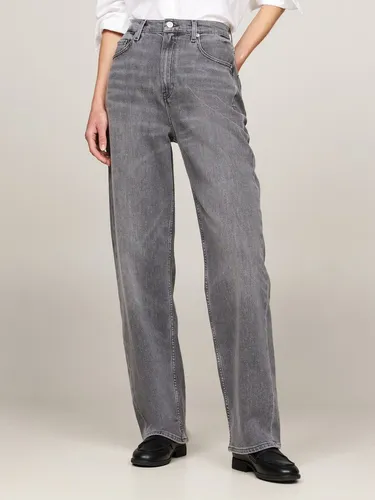 Tommy Hilfiger Straight-Jeans RELAXED STRAIGHT HW GER - Stylische Jeans im Relaxed High Waist Schnitt mit elastischem Denim für optimalen Tragekomfort, ideal für den casual Look.
