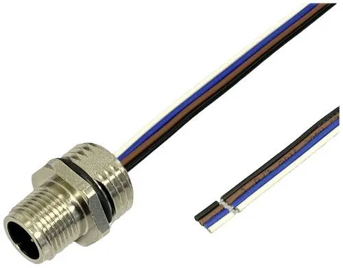 BKL Electronic 2703001 Sensor/Aktor Einbaustecker M12 0.5m Polzahl Sensoren: 4 1St.