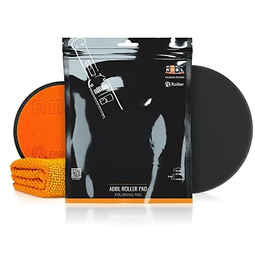 ADBL Roller Pad-R Finish Polierpad - Polierschwamm für Ø150mm Stützteller - Profi Polierpad mit Klettverschluss - Polierschwamm, Auto Polieren, Schwamm Polierteller
