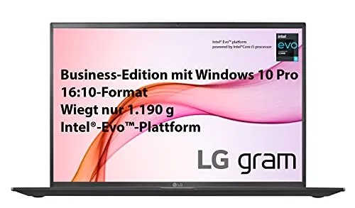 LG gram 16 Zoll Ultralight Notebook Business Edition