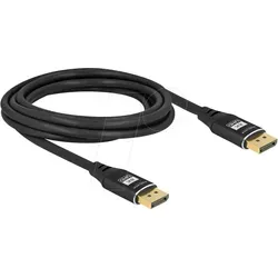 DELOCK 80622 - DisplayPort 1.4 Kabel, 8K 60 Hz, schwarz, 3,0 m