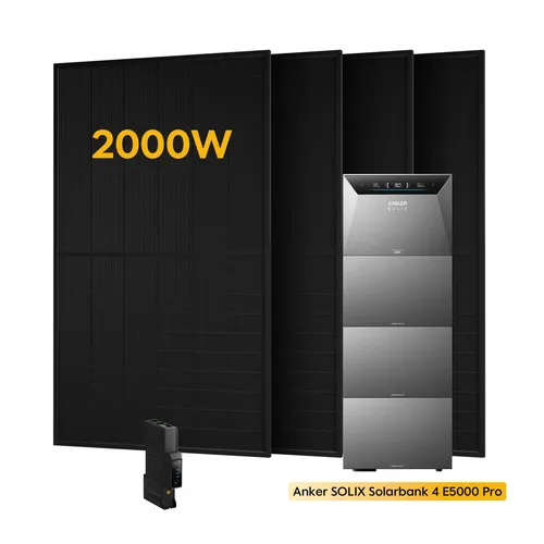 Powerness® Balkonkraftwerk mit Speicher und Anker SOLIX