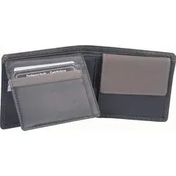 Echtleder Scheintasche, schwarz grau