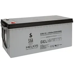Akku 230Ah 12V Blei GEL Batterie - Hochleistungs Solarbatterie für Wohnmobile - Autobatterie mit 230Ah Kapazität, ideal für Solar- und Wohnmobilanwendungen. Gel-Technologie bietet lange Lebensdauer mit bis zu 1800 Zyklen.