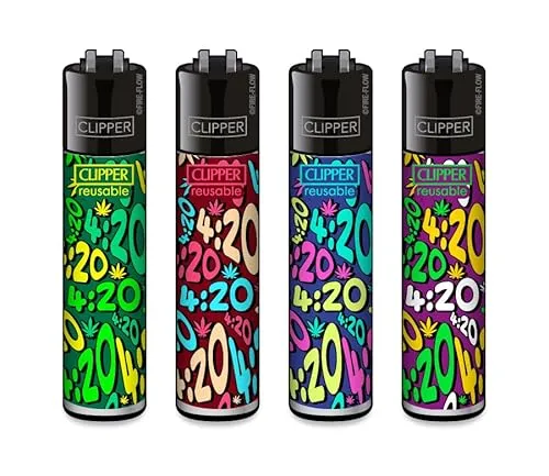 Clipper Feuerzeug 4er Set: (FFX It's 420)