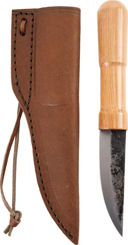 Wikinger oder Hochmittelalter Messer Steckangel inkl. Lederscheide