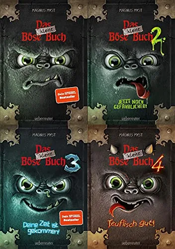 Das kleine Böse Buch Band 1-4 mit exklusivem Postkartenset