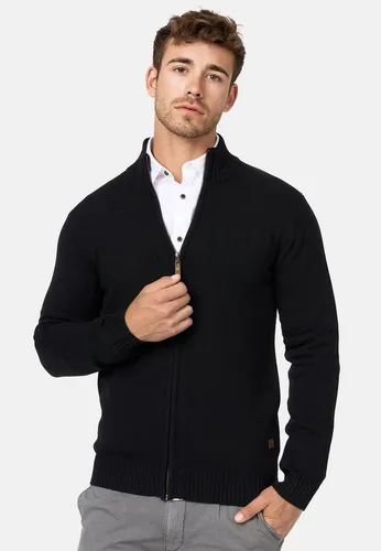 Indicode Herren INLut Strickjacke mit Stehkragen - Funktionsjacke mit robustem Stehkragen, ideal für kühle Tage. Vielseitig kombinierbar für Freizeit, Büro oder Reisen – ein stilvoller Allrounder für jeden Anlass.