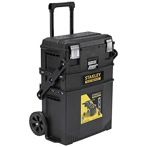 STANLEY 1-95-622 FatMax Werkzeugbox - Robuste Werkzeugbox aus Metall und Kunststoff, ideal für Gartenarbeiten und als mobile Arbeitsstation.