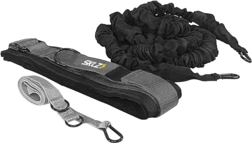 SKLZ Trainingsgerät Recoil 360 - 360° Widerstandstrainer für Sprint- und Stabilitätstraining - Springseile - Ideales Trainingsgerät mit verstellbarem 360° Hüftgurt und bis zu 6m dehnbarem Widerstandsband für kraftvolles Sprint- und Richtungswechseltraining.