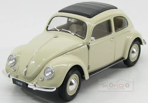 Welly Volkswagen Beetle Classic 1950 Ivory 1:18 Modell - Modellauto im Maßstab 1:18, detailgetreu gestaltet und perfekt für Sammler und Volkswagen-Fans.