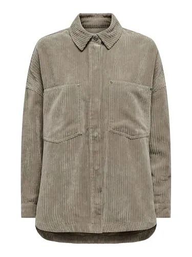 ONLY Cordhemd in Hellbraun, Größe XS, Damen - Stilvoll und bequem - Damen Hemden von ONLY – modernes Cordhemd in Hellbraun, Größe XS. Ideal für lässige Looks und kombiniert Komfort mit Stil.
