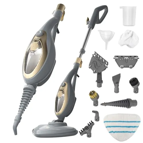 SUPERLEX Dampfreiniger 15-in-1 – Multifunktionaler Dampf Mop 1500W in Blau