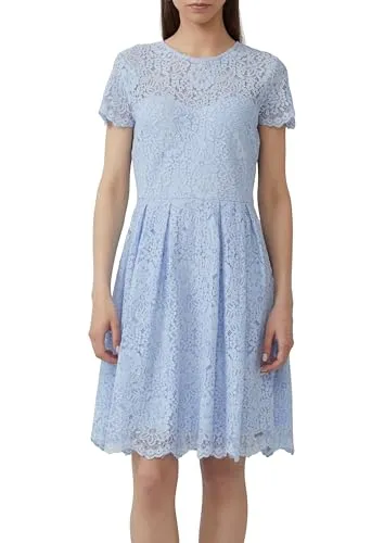 QS T-Shirt & Kleid - Elegantes tailliertes Spitzenkleid, perfekt für besondere Anlässe und einen femininen Look.