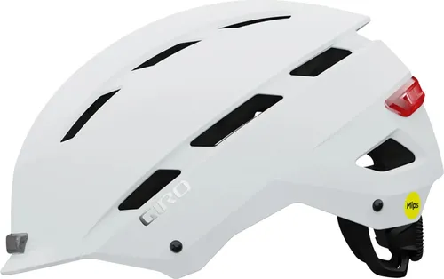 Giro Escape Mips Radhelm - M Größen 55-59 cm - Fahrradhelm mit MIPS-Technologie und integrierter Beleuchtung für optimale Sicherheit. Ideal für Pendler und Freizeitfahrer. Farbe: Matte Chalk.