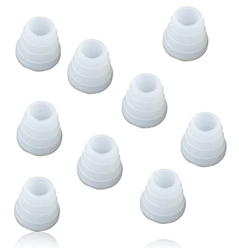 Bayli 10er Set Kopfdichtungen Shisha | Universal Dichtung für Wasserpfeife Tabakkopf | Glaskopf Gummidichtung | Transparent | Silikon Tonkopfdichtung | Ersatzdichtung für Shisha Rauchsäule Steinkopf