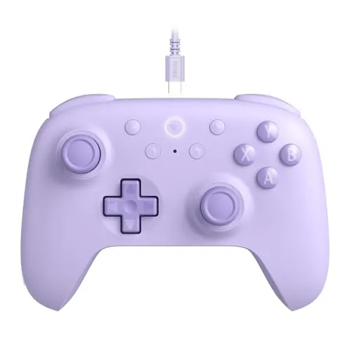 Ultimate 2C Wired Pad - Purple - Wired Controller für Android und Windows - Gaming-Zubehör mit abnehmbarer Verbindung, 1000Hz Polling-Rate und langlebigen Hall-Effekt Joysticks für präzise Kontrolle und individuelles Gameplay.