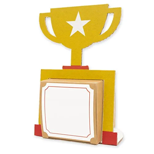 itenga Geldgeschenk oder Gastgeschenkverpackung Pokal Trophäe aus Karton 15x10cm