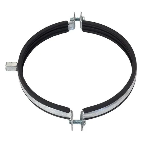 Rohrschellen Schraubrohrschelle Muffenschelle Gummieinlage 2 teilig  100-108mm