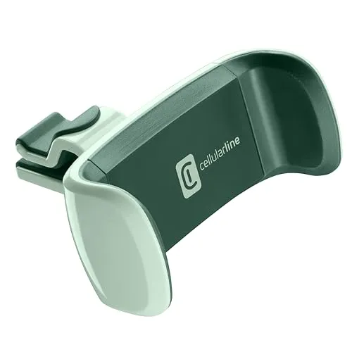 Cellularline Car Holder - Universal Smartphonehalterung für das Auto, 360° drehbar und farbenfrohes Design in Grün