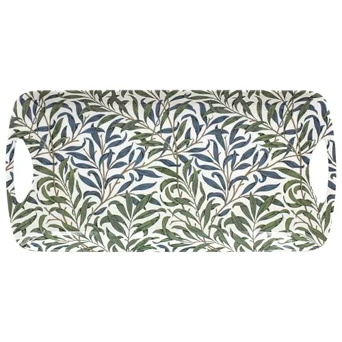 The Leonardo Collection William Morris Weidenzweigtablett, mittelgroß, zum Servieren von Gerichten, Serviertabletts für Küchenzubehör, Servierplatte zum Servieren von Speisen und Tee,