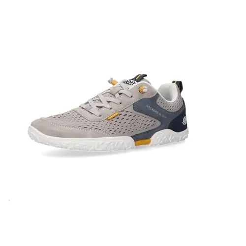 Dockers Sneaker - Hellgrau / Blau Textil/Synthetik - Bequeme Herren-Sneaker aus Textil/Synthetik in hellgrau/blau. Ideal für den Alltag, mit klassischem Schnürverschluss und modischem Design.