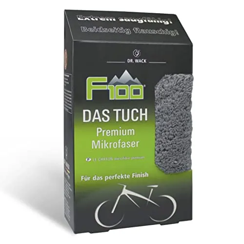 Dr. Wack F100 Mikrofasertuch 40 x 40 cm - weiches & saugstarkes Reinigungstuch für Fahrrad - 100% fusselfreies Poliertuch - kratzfreie & schonende Fahrradreinigung - Hochwertige Fahrradpflege