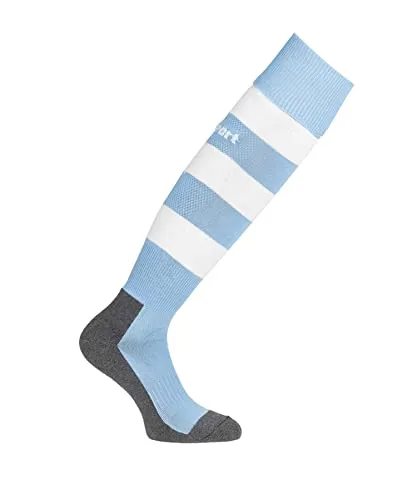 uhlsport Herren Socken Team Pro Essential Stripe Socken, Skyblau/Weiß, 41-44, 100610008