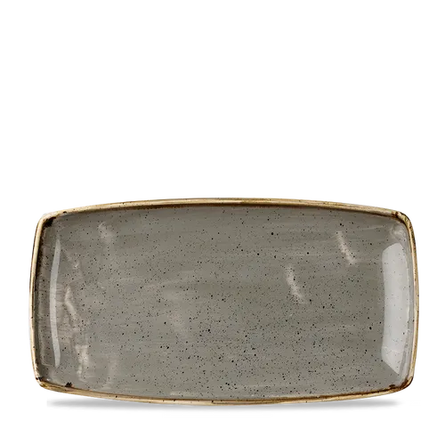 Churchill STONECAST Oblong Plate Peppercorn Grey von Churchill